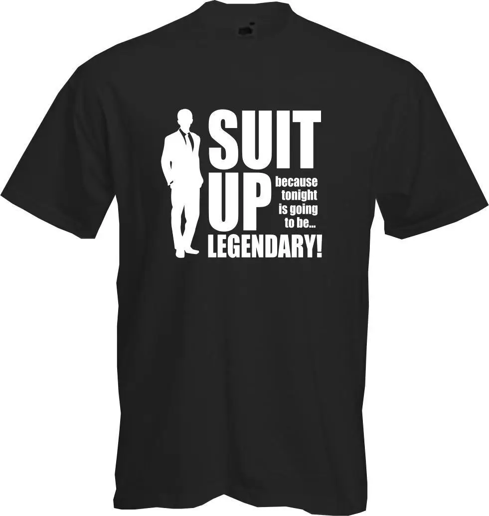 SUIT UP How I Met Your Mother HIMYM Barney Stinson качество новинка футболка новые футболки Забавные
