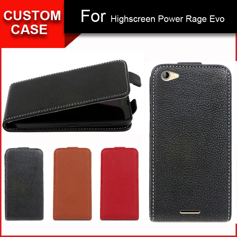 

Luxury flip vertical cover bag flip up and down PU Leather Case for Highscreen Power Rage Evo, free gift