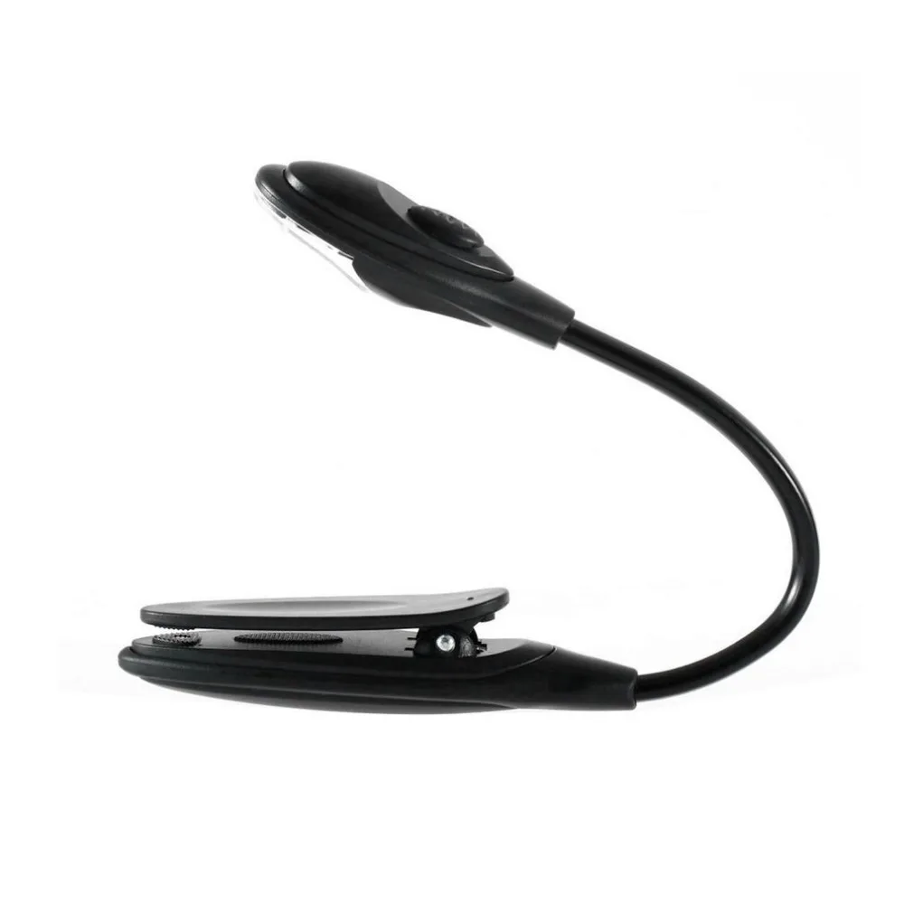 

2018 Mini Flexible Clip-On Bright Book Light Laptop White LED Book Reading Light Lamp Compact Portable Student Dormitory Lights