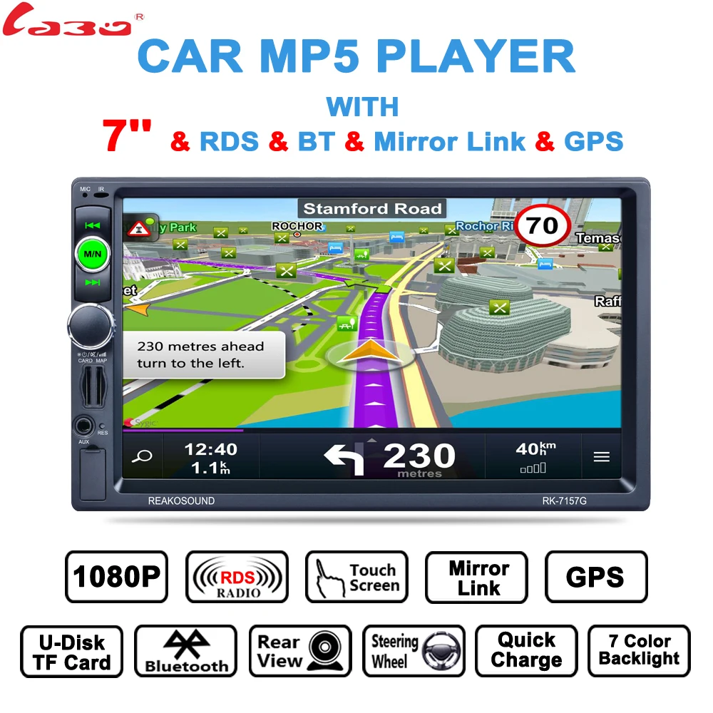 Новинка! 7 дюймов HD Автомобильный gps навигатор FM Bluetooth AVIN карта бесплатное обновление Navitel Европа Sat nav грузовик gps навигаторы автомобильные