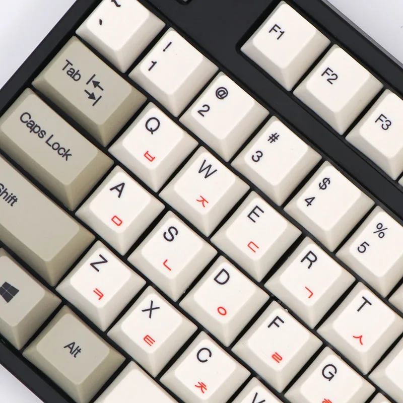 BGKP Новое поступление Японский Корейский keycap белый и серый краситель sub 108 клавиш для cherry mx механическая клавиатура