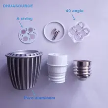 Светодио дный пятно света E27 4-5 Вт светодио дный прожектор shell комплект diy Аксессуары Алюминиевый радиатор винт энергосбережения светодио дный лампа