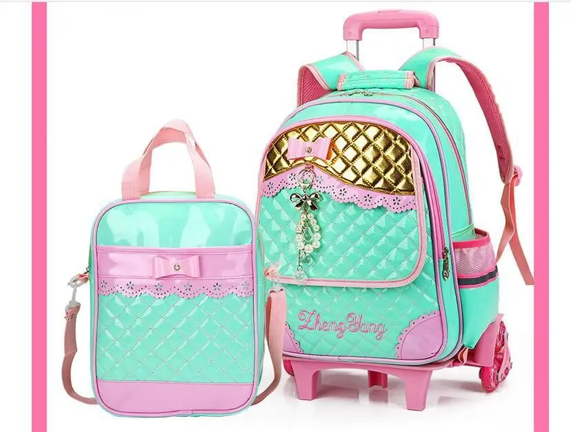 Школьная сумка на колесиках для девочек, детская сумка для багажа, сумки на колесиках, рюкзаки для девочек, рюкзак-тележка для школы, сумка для девочек