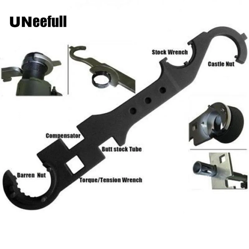 

UNeefull Y36-A Field Multi-function Wrench AR15 / M4 Tool Wrench Outdoor Heavy Duty Multi Combo Purpose All Steel Metal wrench