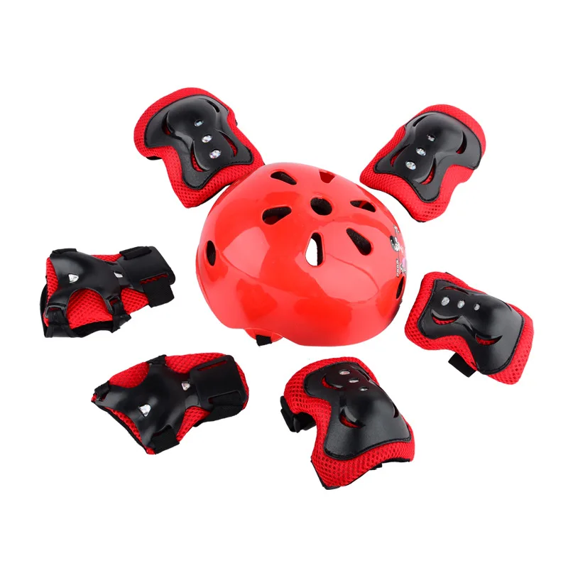 Children skating helmets skating skates protective gear set skateboard