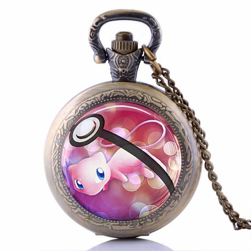 19 新アニメポケット フォブ時計ネックレスポケモン Go ミュウネックレス ペンダントロングのキオス島男性 Necklace Pokemon Necklaces Pendantspokemon Necklace Aliexpress