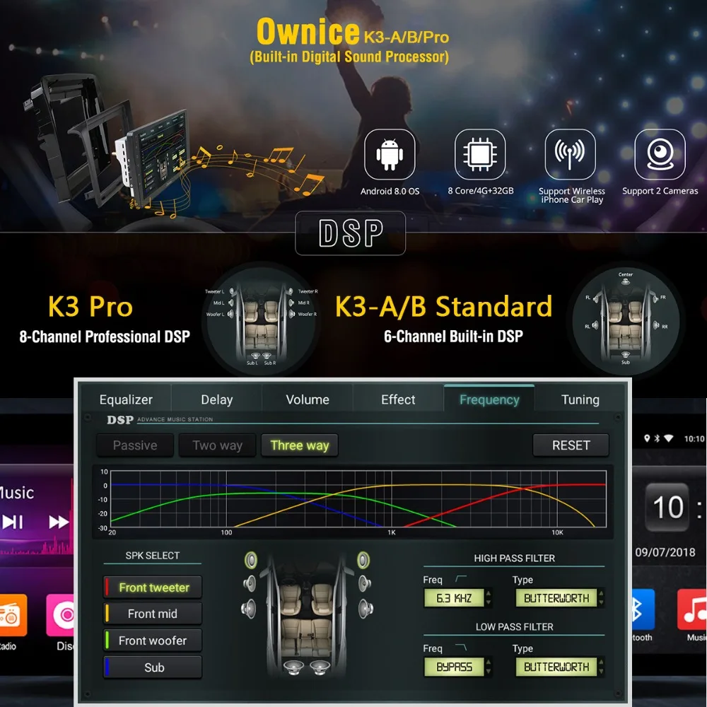 Top 9" IPS Octa core Android 9.0 4GB RAM+32GB ROM Car DVD player GPS Audio Navi Radio for Renault Kadjar 2015 2016 2017 DSP CarPlay 5