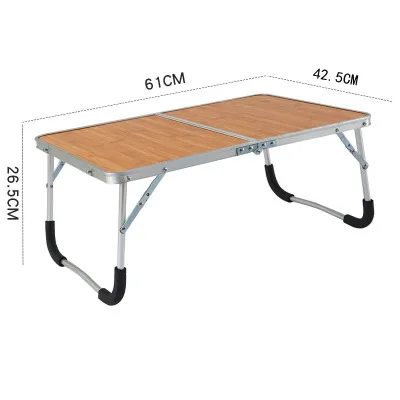 Picnic Simple mesa plegable Durable Portable aleación de aluminio barbacoa Mesa parque de senderismo Camping viajes al aire libre Ultra-ligero escritorio LY143
