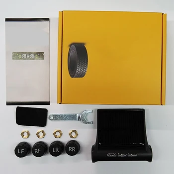 

Smart Car TPMS Tyre Pressure Monitoring System Solar Power Digital Lcd Display Auto Security Alarm Systems Tyre Pressure