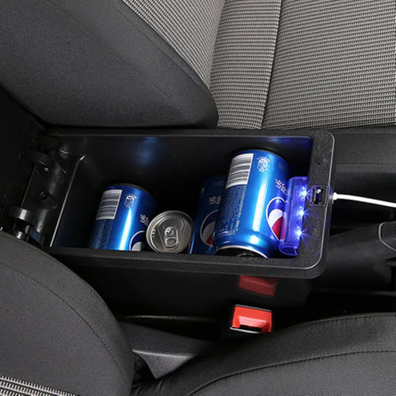  Para Kia Soul caja de reposabrazos universal de la consola del centro del coche accesorios de modif