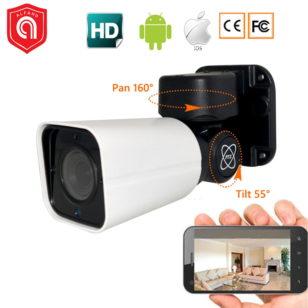 

PTZ Mini Bullet IP Camera 4X Optical Zoom Onvif 1080P Surveillance Mini Security IP Camera 2MP Outdoor Night Version