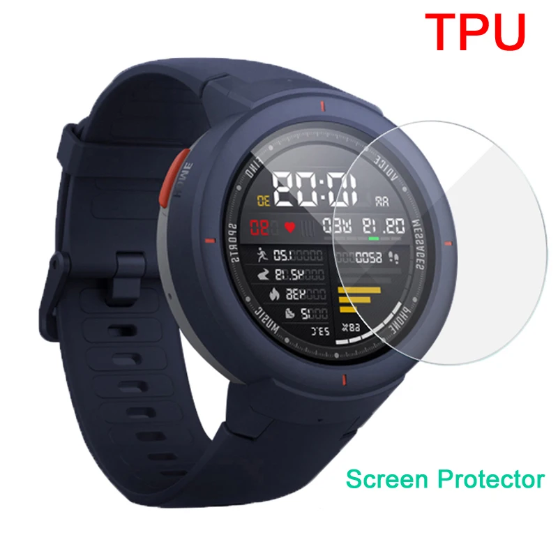 10PCS-LOT-For-Xiaomi-huami-amazfit-verge-watch-3-screen-protector-smart-watch-HD-TPU-Screen
