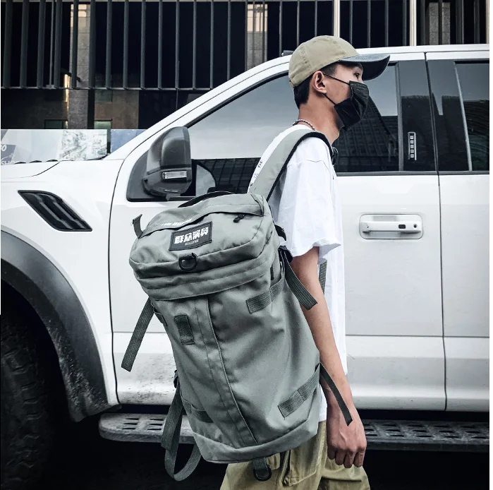 Уличный тренд, мужские Оксфордские рюкзаки, Harajuku, уличные спортивные сумки на плечо, хип-хоп, вместительный рюкзак для путешествий D889
