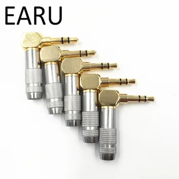 

1pcs 3.5 mm Plug Audio Jack 3 Pole Gold Plated Earphone Adapter Socket for DIY Stereo Headset Earphone Headphone for Repair