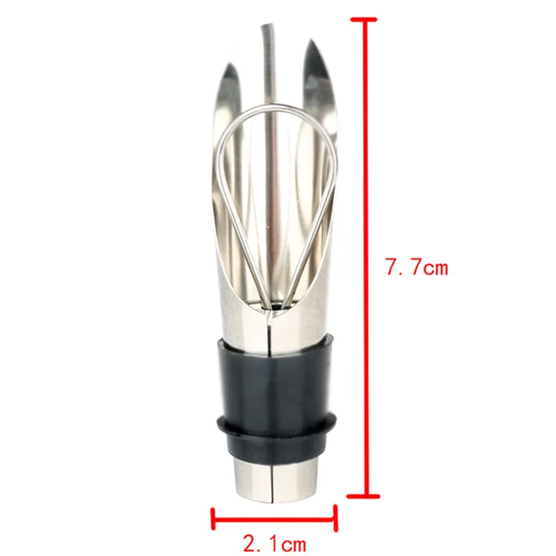 Спиртные напитки из нержавеющей стали Винные трубки для разливки из бутылок Бар инструменты бармен вино пробки носик