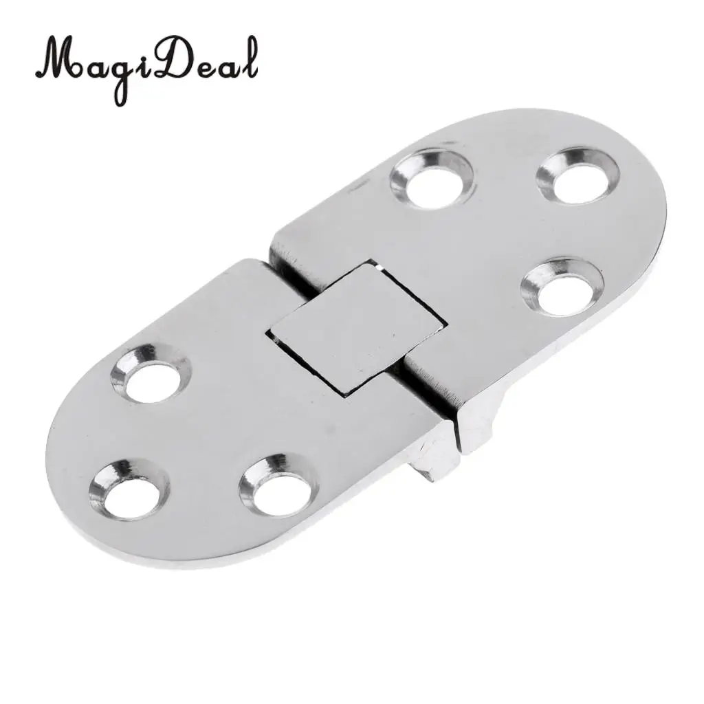 MagiDeal Folding Boat Locker Door Hinge Strap Caravan Yacht Hatch Compartment Cabin Deck Hardware - Marine 316 Stainless Steel 