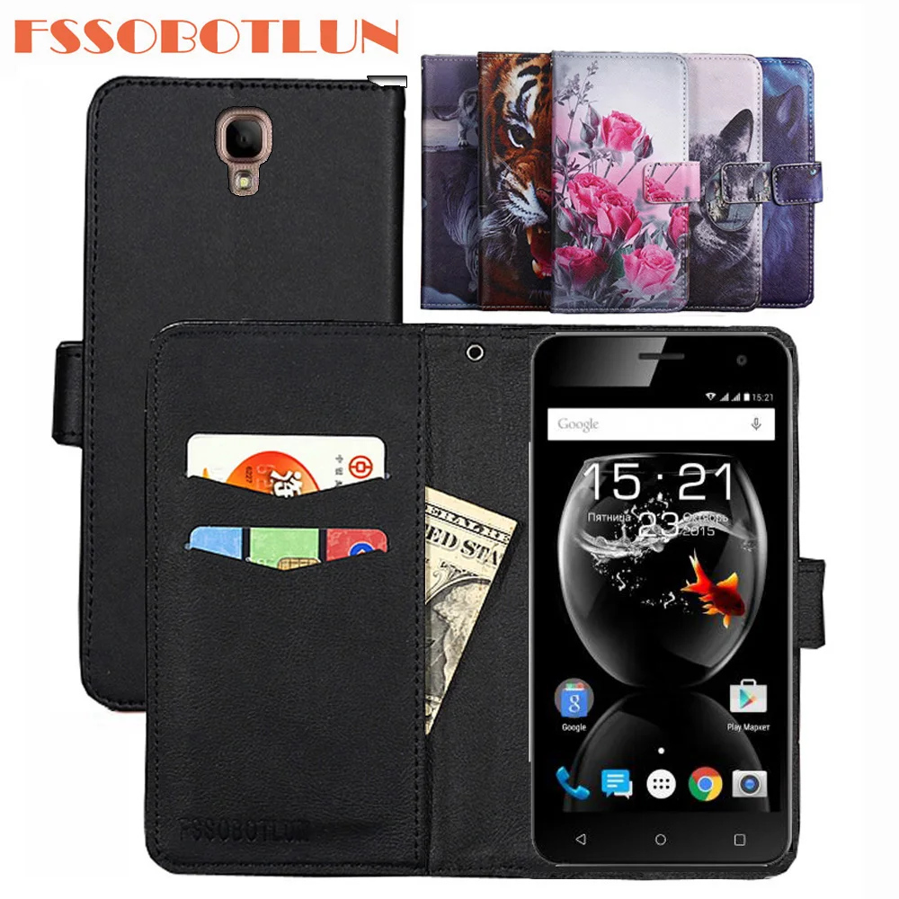 

FSSOBOTLUN 9 Colors For Fly Cirrus 2 FS504 Case PU Leather Retro Flip Cover Shell Magnetic Fashion Wallet Cases Fly FS504