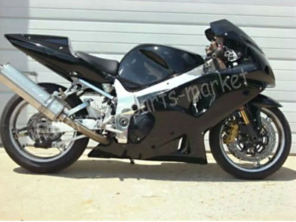 

Gloss Black Complete ABS Plastic Injection Bodywork Mold Fairing Kit For Suzuki GSXR 1000 K1 K2 2000 - 2002