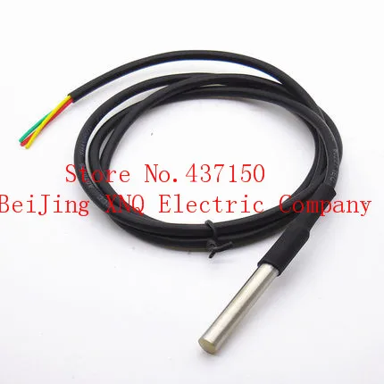 

DS18B20 Stainless steel package 1 meters waterproof DS18b20 temperature probe temperature sensor 18B20 for arduino