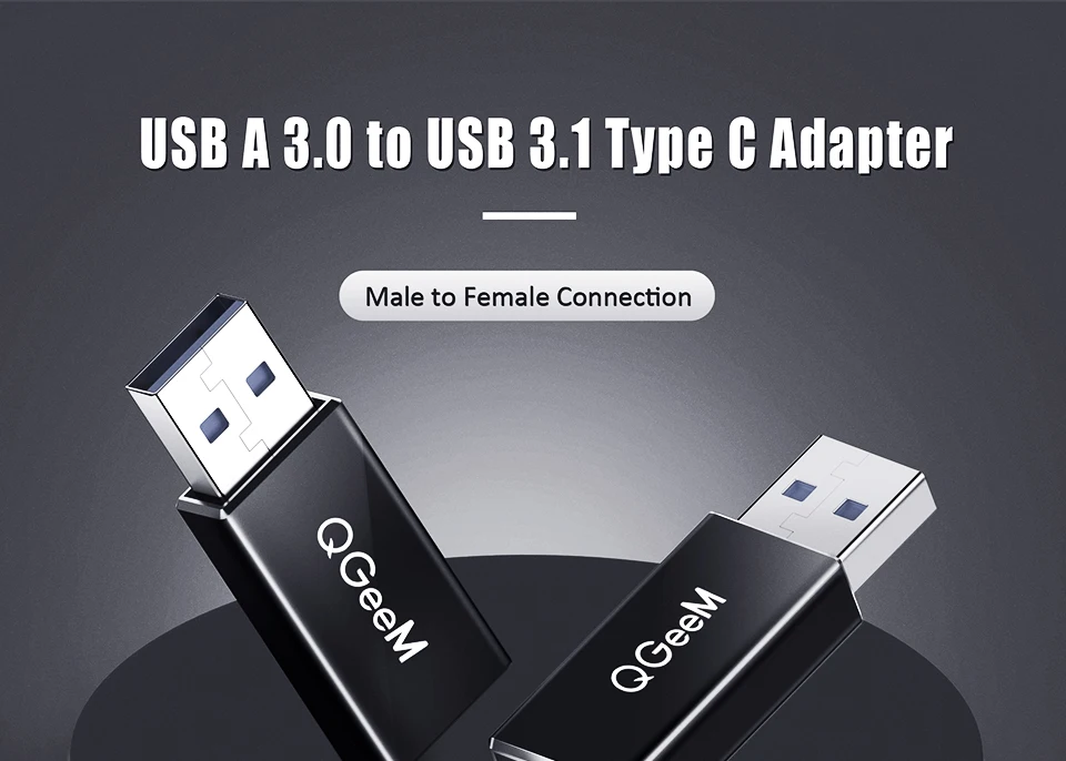 QGeeM USB 3,1 type C мама к USB 3,0 папа порт адаптер 10 Гбит/с type-A Разъем синхронизации данных адаптер Разъем для Macbook Google