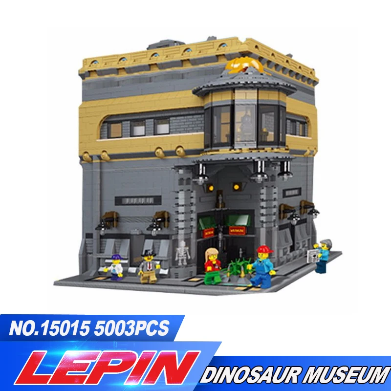 NEW LEPIN 15015 5003pcs City Creator The dinosaur museum MOC Model Building Kits Brick Toy Compatible