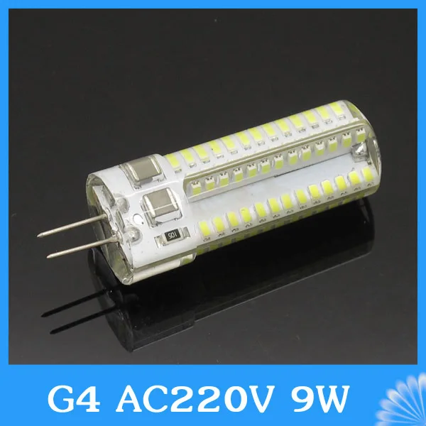 9W Super Quality 104 Leds AC 220V 240V 3014 G4 Warm Cold White LED Bulb