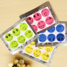 Насекомые мультфильм смайлик наклейки/Детская противомоскитная сетка паста parfum предотвратить укусы комаров Z11