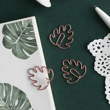 8 шт./компл. лепесток Закладка Скрепка из металла с декором из розового золота Colorfur книга Примечание украшения зажим для бумаги канцелярские школы и офиса подарок