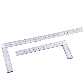 

Urijk 90 Degree Try And Square Ruler Aluminum Handle Measuring Angle Carpenters Square Ruler with Stainless Steel Scale