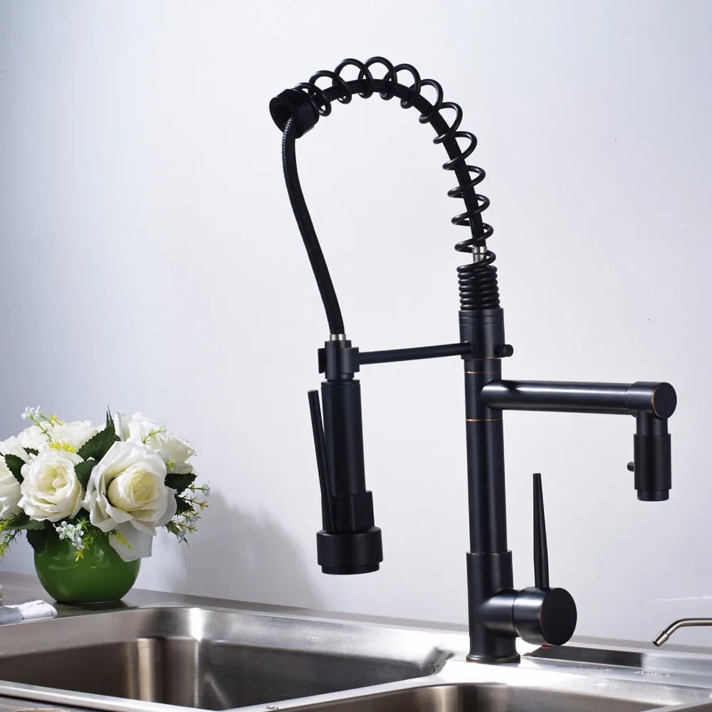 Kitchen Faucet Oil Rubbed Bronze Single Handle Faucets Pull Down Faucet 360 Degree Rotation Faucet Kitchen Taps Crane for Sinks Kitchen Faucet Oil Rubbed Bronze Single Handle Faucets Pull Down Faucet 360 Degree Rotation Faucet Kitchen Taps Crane for Sinks