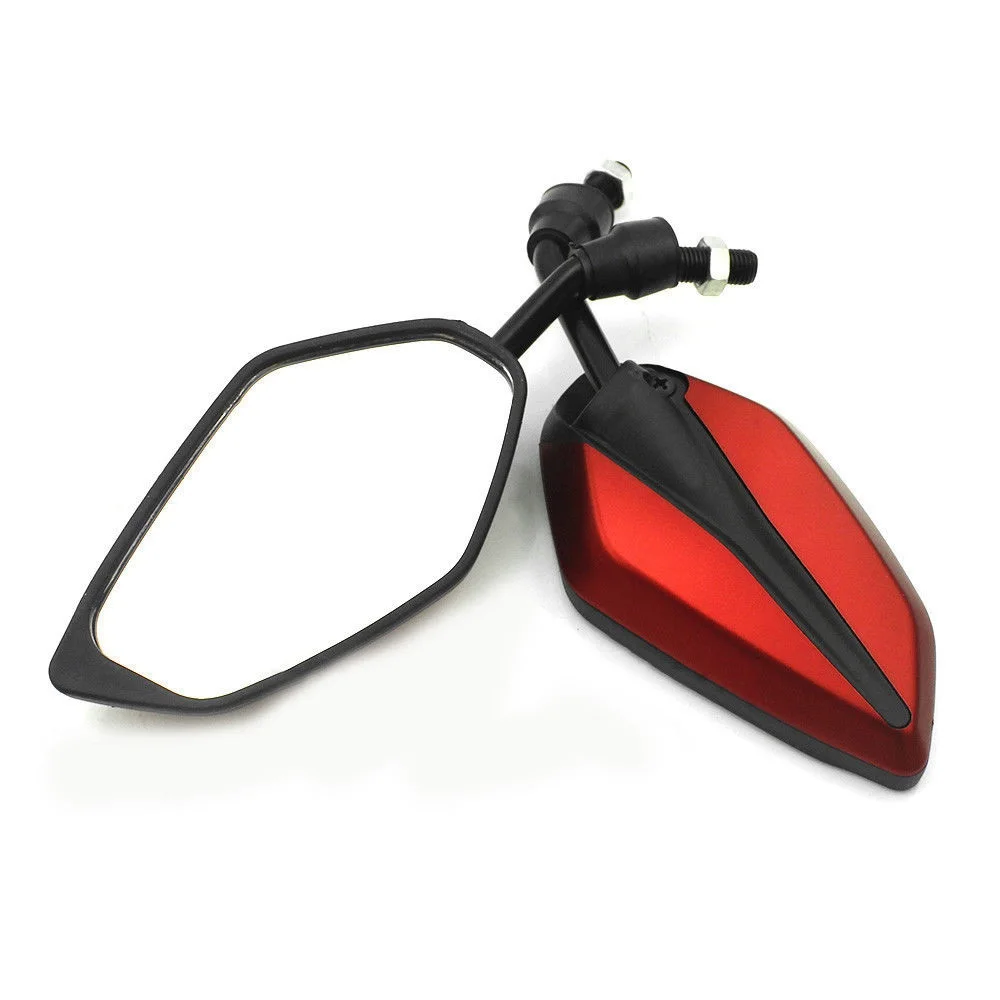 1pair Color Universal 10mm Motocross ATV Off-road Dirt Pit Bike Motorbike Side Mirror Moto Rearview Motorcycle Mirrors