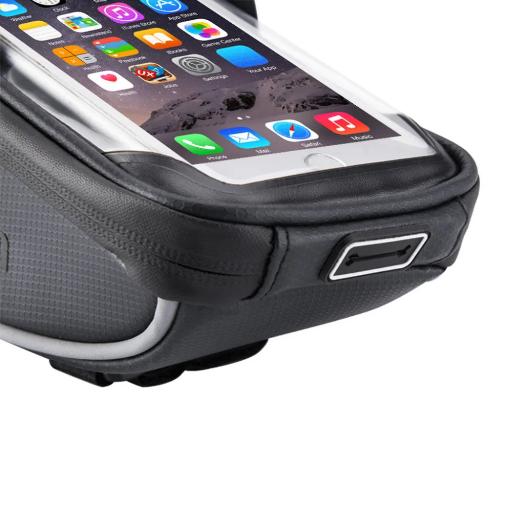 Best Black Bicycle Cycling Bag Front Removable & Waterproof Bike Handlebar Bags For Below 6 Inches Phone Bicycle Accessories #sx 4