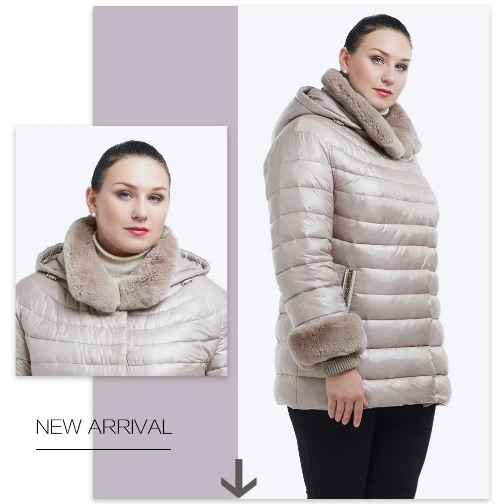 Astrid Новая Осенняя Куртка парка женская зимняя теплая куртка тонкие куртки с хлопковой подкладкой пальто высокого качества FR-2036