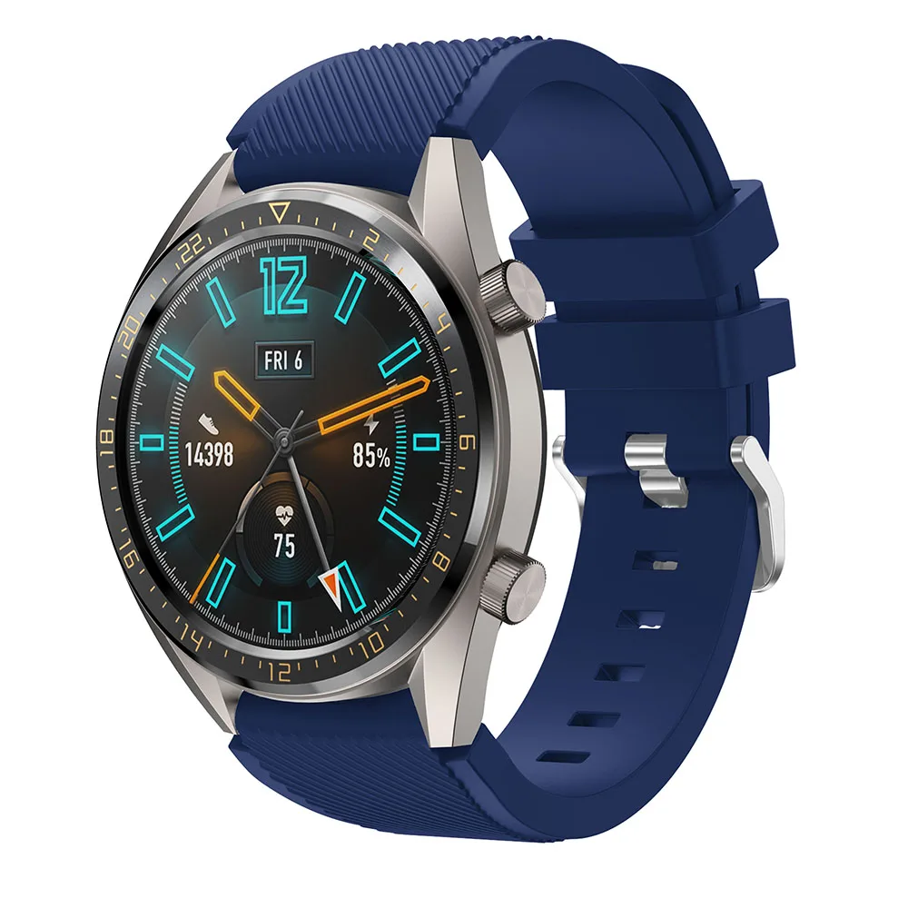 Для huawei watch GT ремешок для часов 22 мм силиконовый спортивный заменить Мужские t часы для мужчин wo мужской браслет ремешок для samsung gear S3 полосы