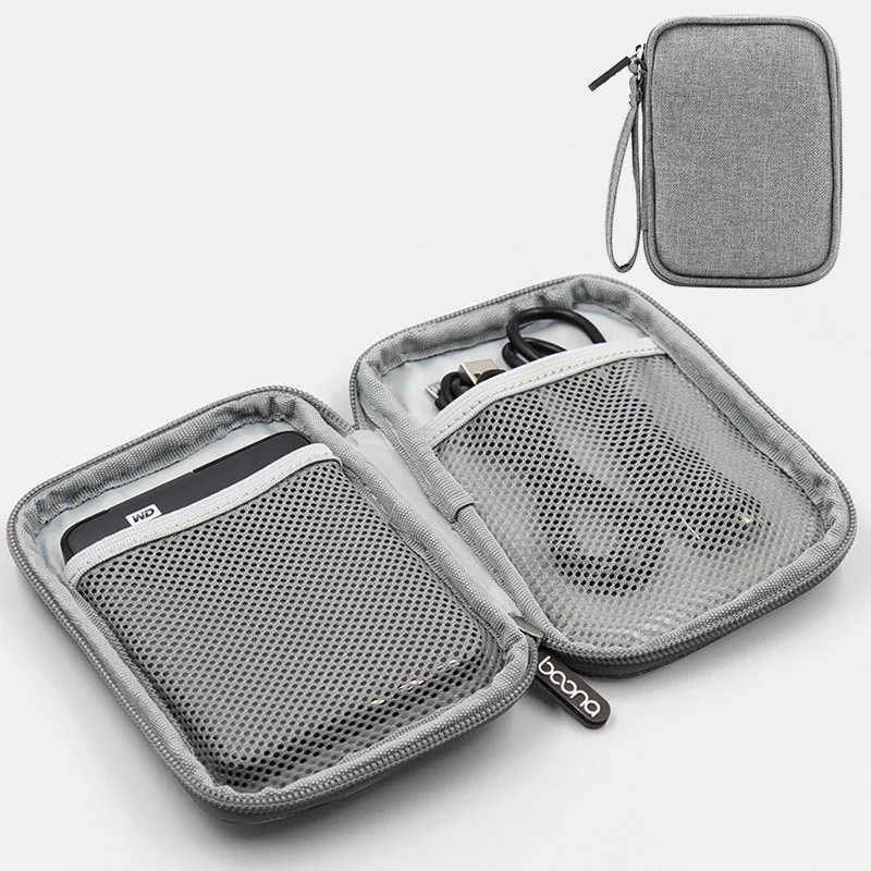 Portable Digital Gadgets Storage Bag for 2.5'' Hard Disk Drive Travel