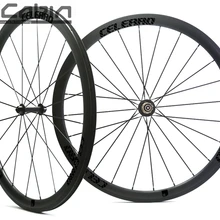 Полный углерода Celerro супер sprint 35 колесная пара велосипеда, 700C колесо для дорожного байка, 38 мм довод/трубчатые, классический 23 ширина
