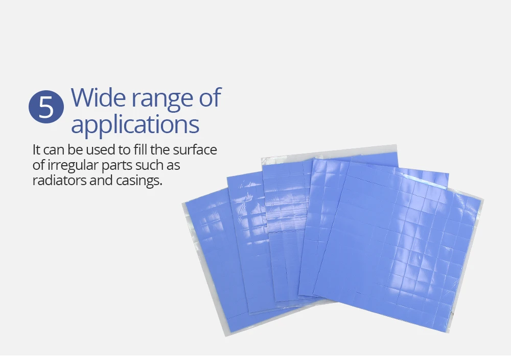 TISHRIC 100*100*0,5 мм термопрокладка Проводящий силиконовый ПК Вентилятор Кулер GPU cpu Радиатор теплоотвода термопаста/клей