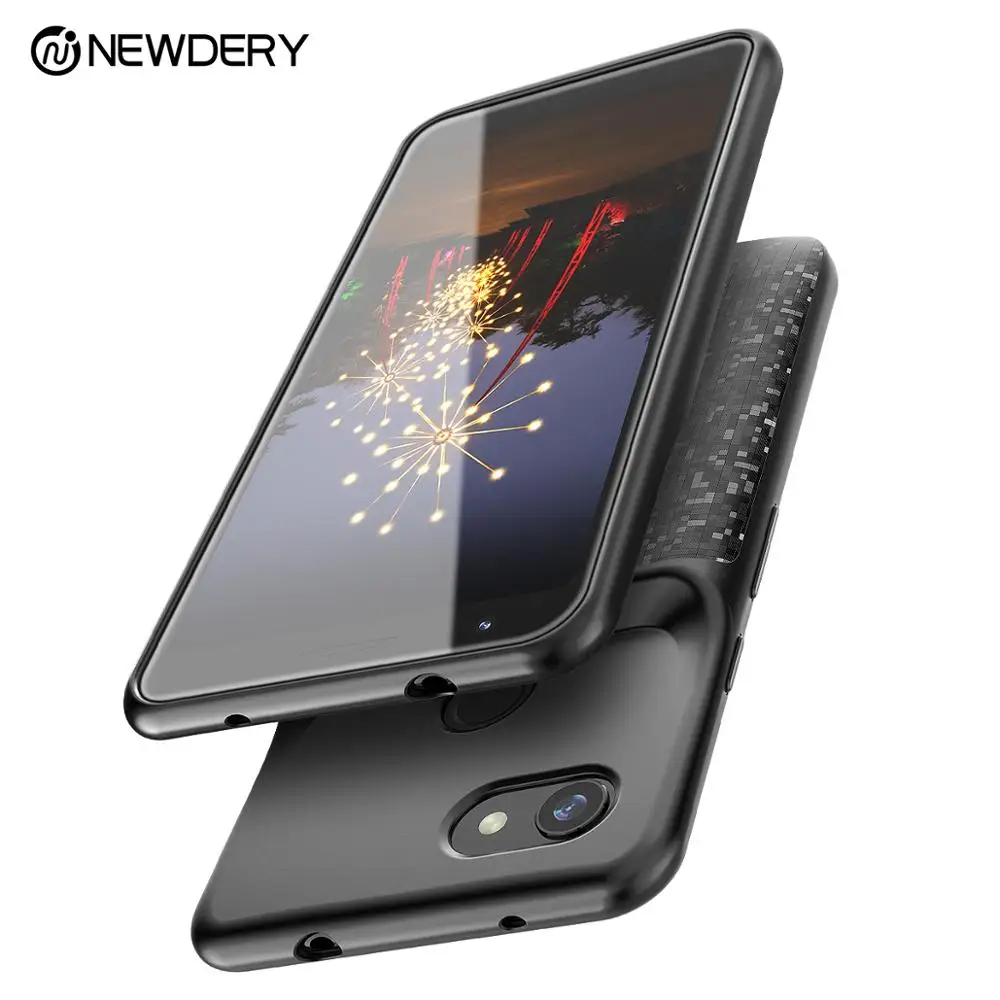 Чехол-аккумулятор Newdery для Pixel 3A, 3A XL 4700 mAh power case для Pixel 3A 3A XL мягкий чехол для зарядки из ТПУ Черный