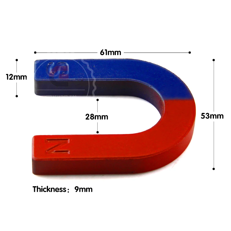 Магнит-компас в форме подковы и кольца, игрушка для обучения, эксперименты, детские игрушки, изотропные ферритовые магниты - Цвет: 5pcs u Horseshoe
