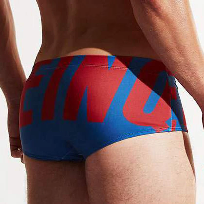 

Brand Men Swimwear Swimsuits Sexy Low Waist Men's Swimming Trunks Letter Beach Surf Board Shorts Mens Swim Boxer Suits