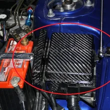 Автомобильные аксессуары коробка предохранителей из углеродного волокна 2 шт. подходит для 2008-2012 EVO X EVO 10 крышка коробки предохранителя автостайлинг