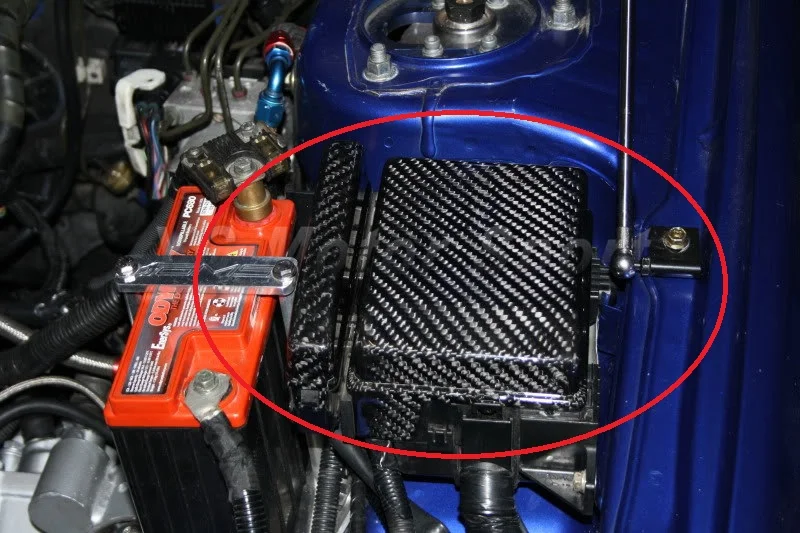 Car Accessories Carbon Fiber Fuse Box 2pcs Fit For 2008 2012 EVO X EVO