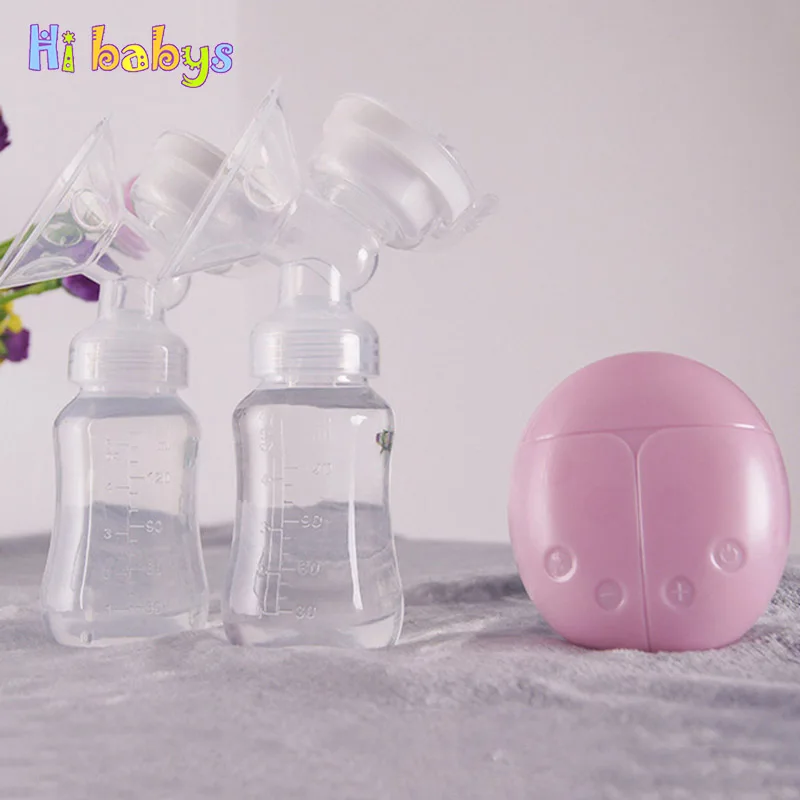 Electric Breast Bump with Baby Milk Bottle USB Powerful Nipple Suction
