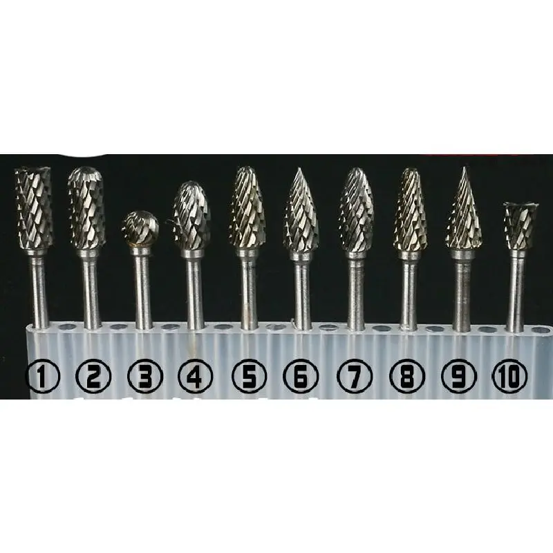 10pcs 3x6mm Shank 3mm Tungsten carbide Rotary Burrs Rotary File Set