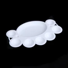 Инструменты для ногтей наборы 1 шт. палитра для ухода за ногтями пластиковое блюдо для пудра-помада смешивание акрилового краски инструмент белый