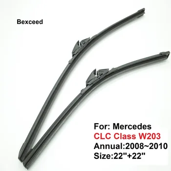

1 Pair (22"+22") New High Quality Bexceed of Car Windshield rubber wipers Blade For Mercedes CLC Class W203
