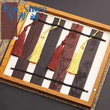 Ретро-закладки, подарок на выпускной, китайские деревянные закладки на заказ, креативные подарки, бизнес-набор, закладки из красного дерева M050