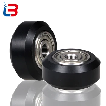 

Tronxy printer accessories D-type pulley 3D PRINTER part plastic wheel with bearings 5pcs/lot