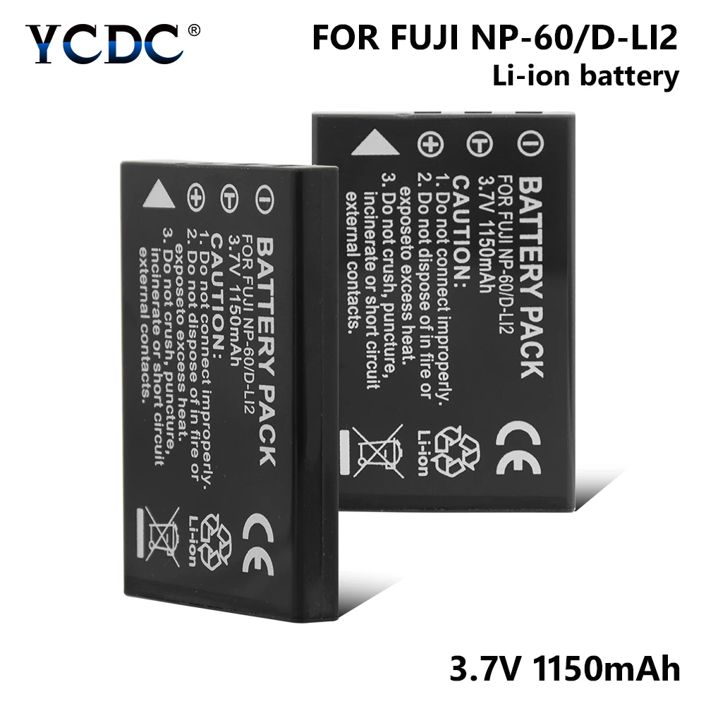 Аккумулятор NP60 NP 60 для камеры 1/2 шт. литиевая батарея 1150 мА/ч Olympus Pentax Ricoh LI 20B