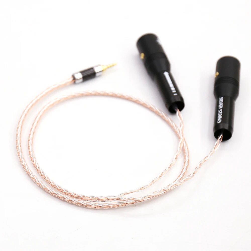 Audiocrast-Hifi-2-5mm-TRRS-Balanced-to-2-XLR-Male-Cable-For-Astell-Kern-AK100II-AK120II